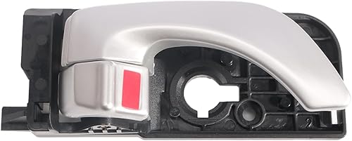 Miniatura 6 de Juego de 4 manijas de puerta interior cromadas para el lado del conductor y del lado del pasajero, juego de manijas interiores plateadas, aptas para