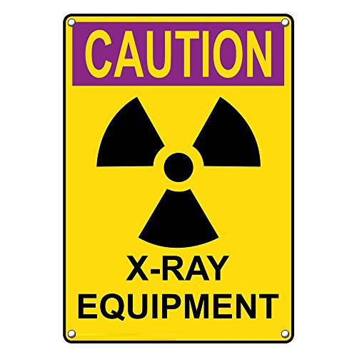 Weatherproof Plastic Vertical OSHA Radiation Caution XRay