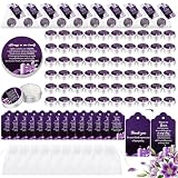 Conelist 60 Sets Funeral Favors for Guests Memorial Candles Gift, Purple