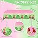 Geopty 142Pcs Witch Birthday Party Decorations, 40pcs Plates, 20pcs Napkins/ Cups/ Straws, 40pcs Forks, 1pcs Pink Green Tablecloth Witch Themed Party Tableware Supplies