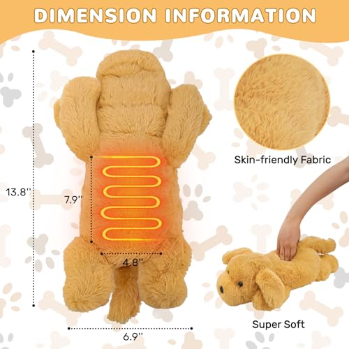 Hunde Heizdecke Kuscheldecke mit Abschaltautomatik, Elektrisches Heizkissen Usb für Periode, Warmies Wärmekissen Nacken Rücken Schulter Bauch, Weihnachtsgeschenke für Frauen Mädchen Hundeliebhaber