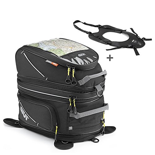 Tank Bag Suzuki B-King Givi EA103B 25+15 liters black + Tank Fitting System T460B