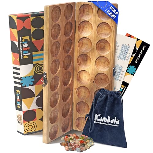 Spielario® Kimbala | Steinchenspiel | Kalaha Spiel | Mancala | Hus | Bao | Edelsteinspiel | Steinspiel | Spannendes Strategiespiel aus Holz | Für Kinder und Erwachsene | inkl. Beutel und Verpackung Spielario® Kimbala | Steinchenspiel | Kalaha Spiel | Mancala | Hus | Bao | Edelsteinspiel | Steinspiel | Spannendes Strategiespiel aus Holz | Für Kinder und Erwachsene | inkl. Beutel und Verpackung