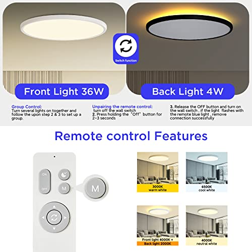 Smart Ceiling Light with Music Speaker