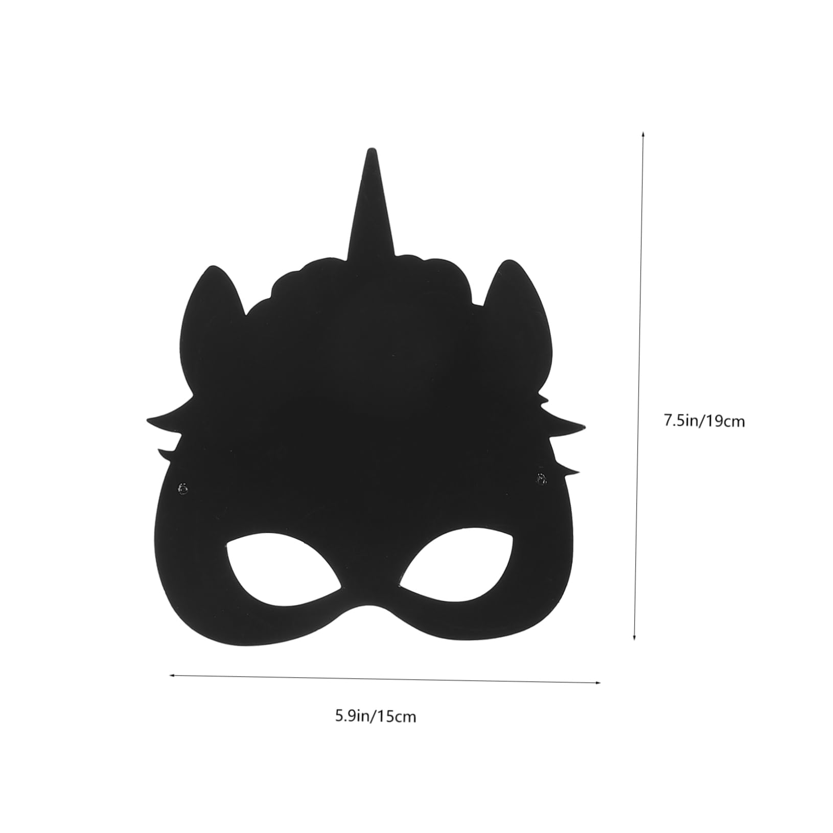 Hemoton 1Set Unicorn Scratch Masks Craft Kit Unicorn Party Masks for Fun Educational Art Materials for Birthday and Holiday Celebrations