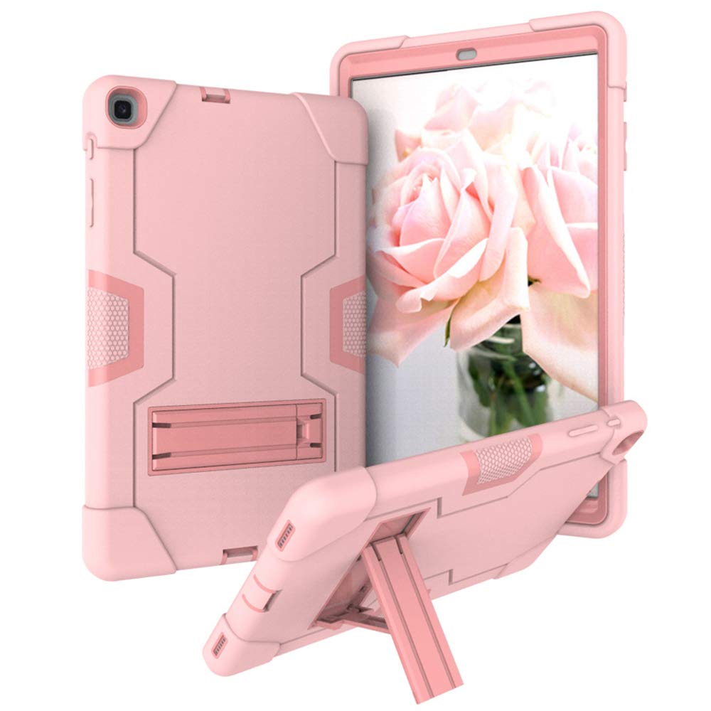 Bestgay for Galaxy Tab S5e 10.5 inch 2019 Case, SM-T720 / SM-T725, Heavy Duty Rugged Full-Body Hybrid Shockproof Drop Protection Cover with Kickstand for Samsung Galaxy Tab S5e (Rose Gold)