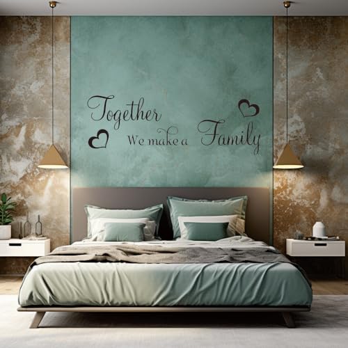 Vinilo Decorativo de Frase para Pared "Juntos Hacemos una Familia" miniatura 3