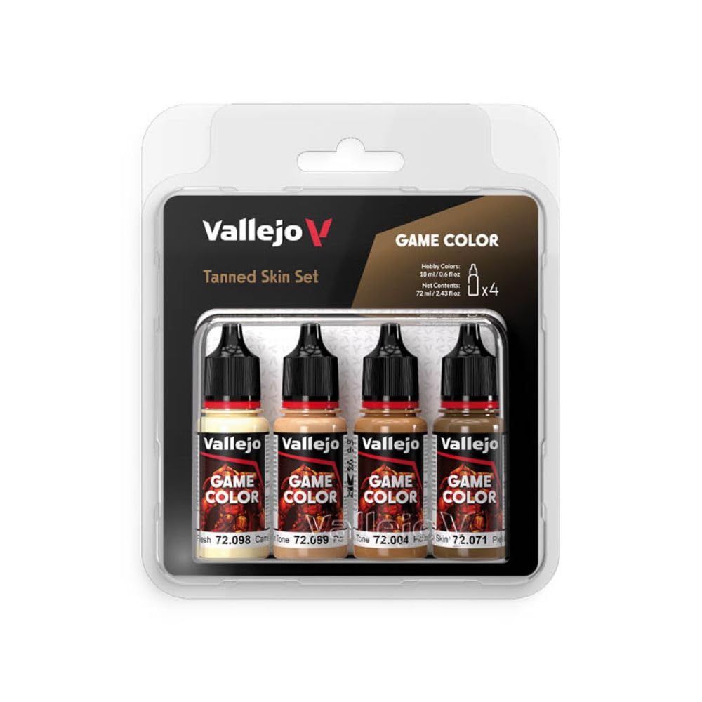 Vallejo AV Game Color Set - Tanned Skin Colors (x4)