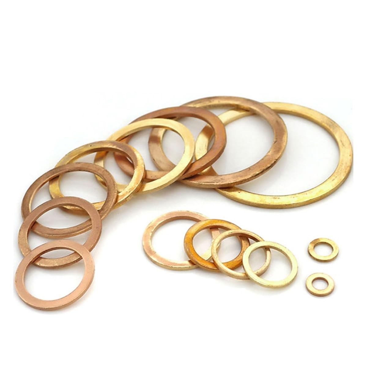 Produktbild von UGLYAF M14 Kupfer-Unterlegscheiben – 30 Stück, 14x22x1,5 Mm, Für Metallbearbeitung & Dichtungen