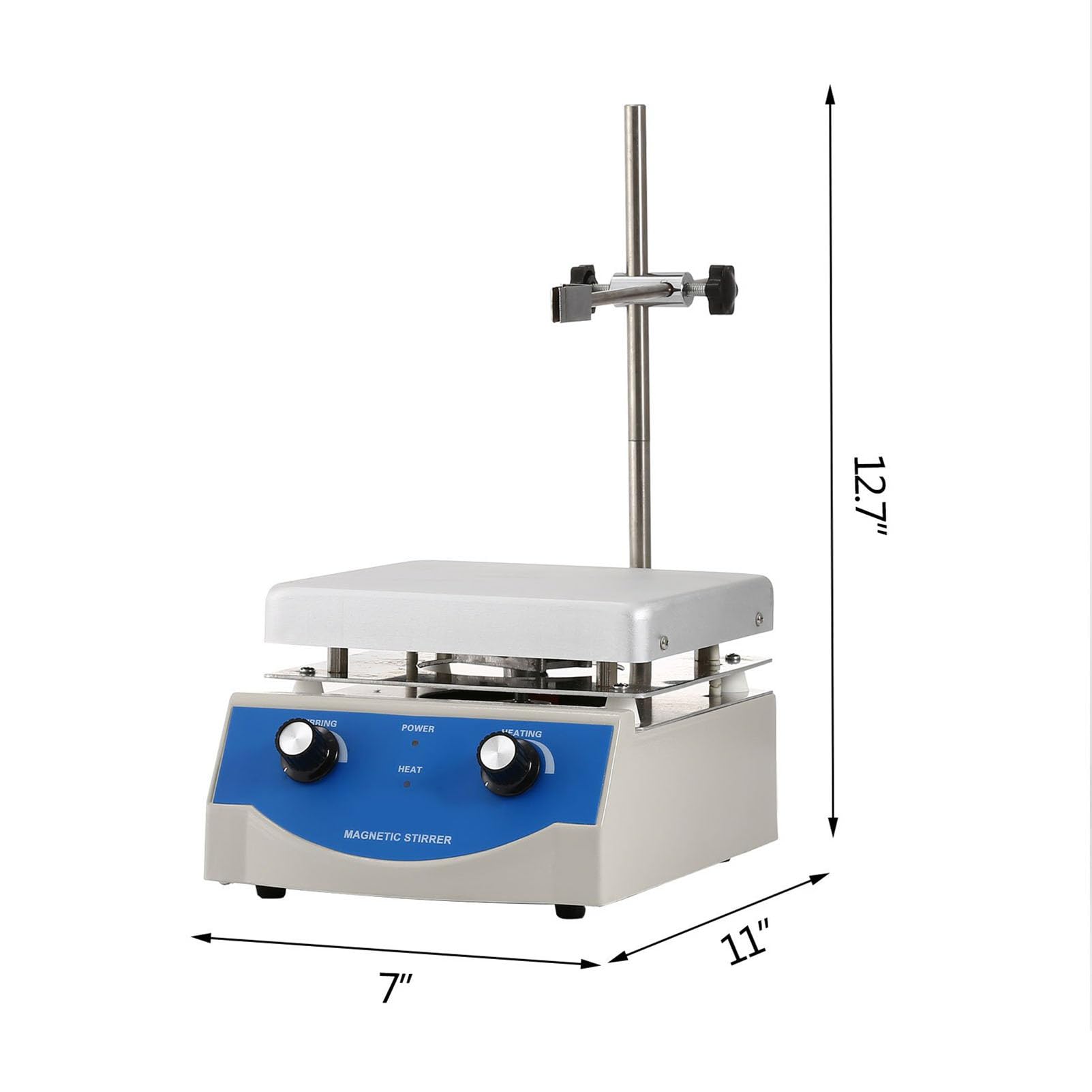 Agitatore Magnetico con Piastra riscaldante, Piastra riscaldante con agitatore Magnetico, Miscelatore Magnetico con Piastra riscaldante con agitatore Magnetico con Miscelatore da Laboratorio