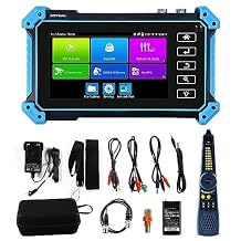 Upgraded 8K IP Camera Tester with PoE, WANLUTECH CCTV Test CVI TVI AHD SDI Analog Camera Test 5.4inch Touchscreen Cable Tracer RJ45 Cable TDR Test RS485 HDMI in VGA in IPC-5200C Plus