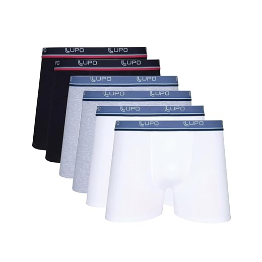 Kit 10 Cuecas Lupo AM Boxer