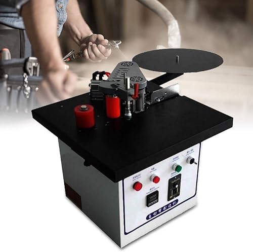 Miniatura 7 de Juego de máquina de bandas de borde, máquina de bandas de borde de escritorio 2  19.7 ftmin Máquina de bandas de borde para carpintería Máquina de