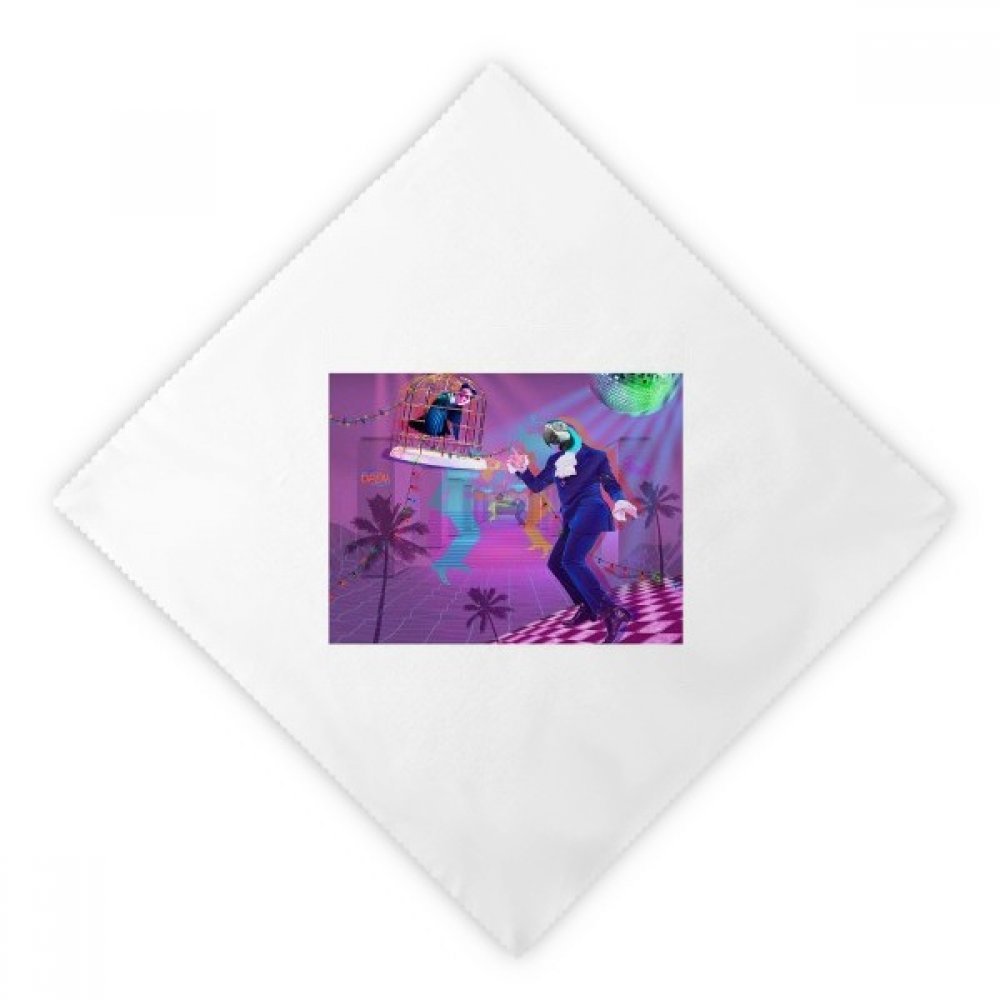Servilletas de tela reutilizables lavables con estampado original de DJ de fantasía