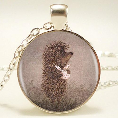 Hedgehog in The Fog Pendant Necklace, Handmade Fashion Necklace for Women