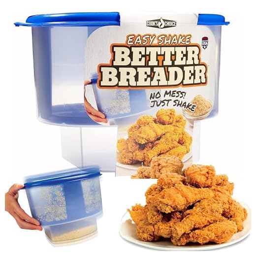The Original Breader Bowl- All-in-One Mess Free Batter Breading at Home or On-the-Go - Great for Fall Cooking, Fall Parties