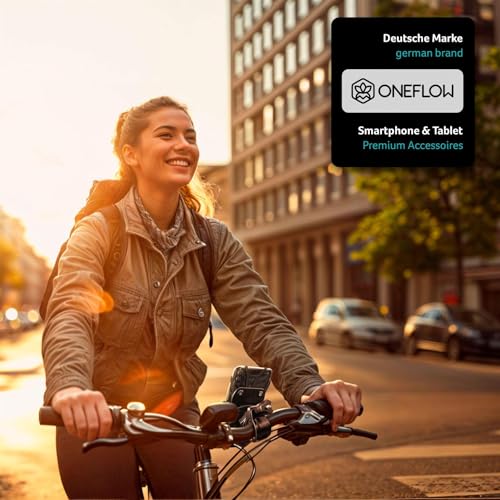 Support guidon vélo ONEFLOW pour Cubot avec fixation rapide et rotation complète Noir