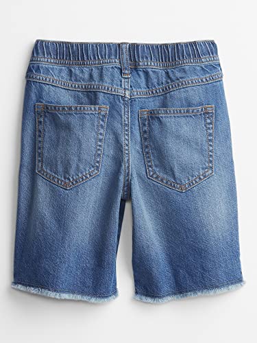Gap Boys Denim Pull On Shorts Medium Wash L #TOP1