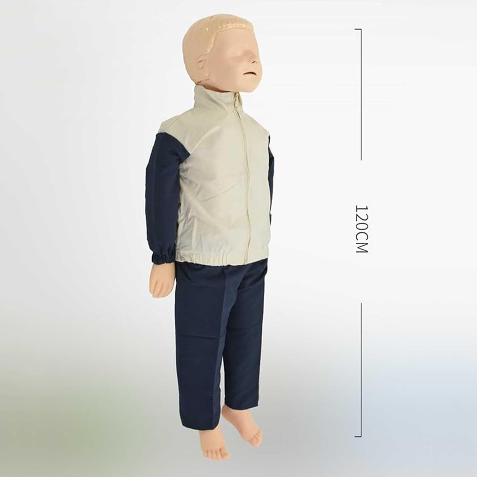 Manichino per addestramento alla RCP, simulatore di primo soccorso per bambini con corpo intero per l'ostruzione delle vie aeree infartuate A