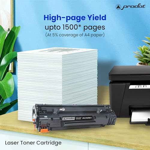 Image of ProDot 912 /925 Toner Cartridge Replaces Canon CRG 912 /925, HP CE285A Compatible with Canon LBP 3018 /3050 /3100 /3108 /3150 HP P1102 /P1102w /M1132 /M1212 I 1500 Page Yield I 1 Year Warranty (1 PC)