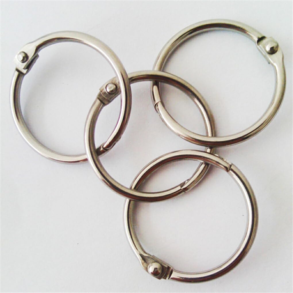 10x Métal Anneaux Brisé à Charnière Boucle Livre Reliure Album Photo