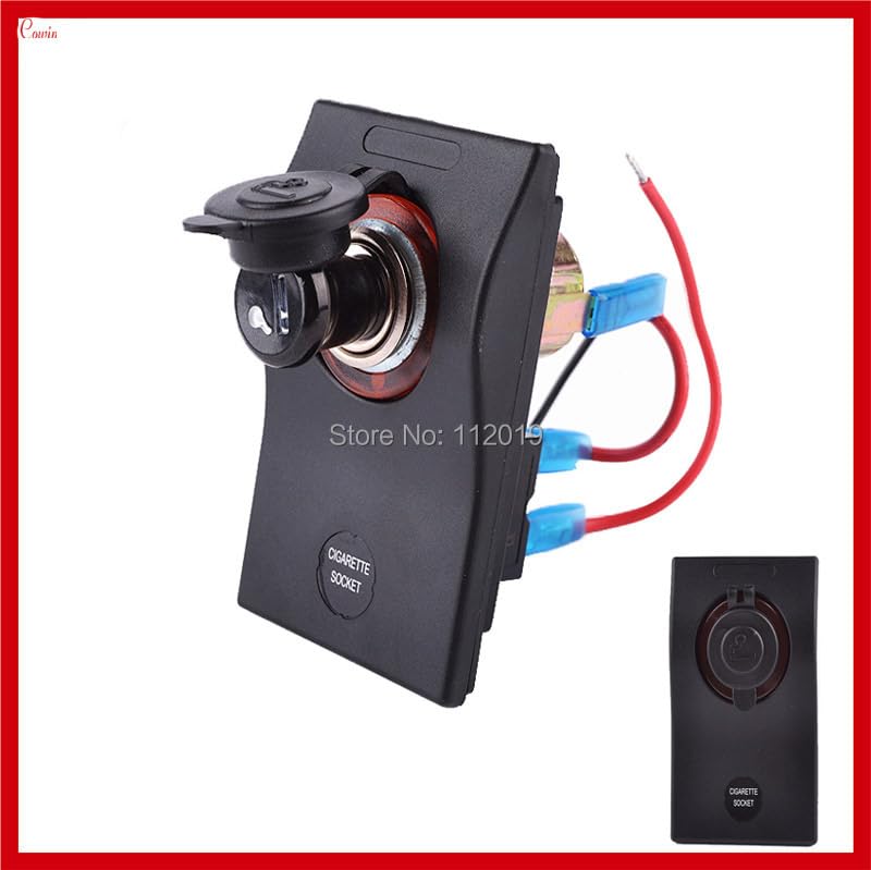 Waterproof 12v Cigarette Lighter Socket Assembly Panel Car Marine Boat Steamship Splashproof Switch Panel Charger