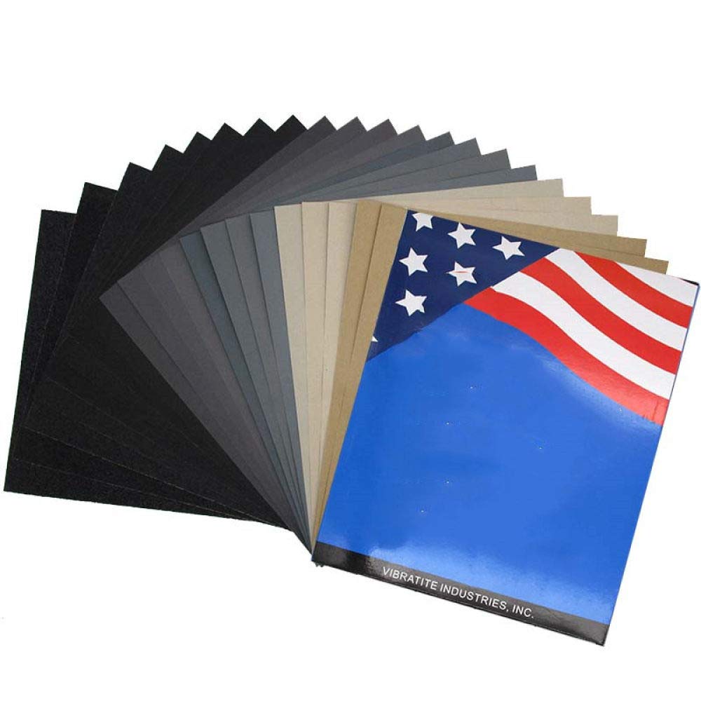 10 hojas 9 '' x11 '' Papel de lija abrasivo de carburo de silicio de 60 a 10000 granos húmedo/seco para lijado de automóviles, acabado de muebles de madera, 60