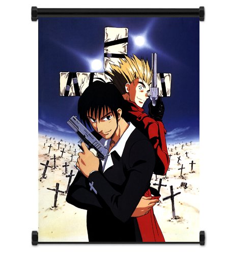 ActRaise Trigun Anime Fabric Wall Scroll Poster (16" x 21") Inches [A]-Trigun-1