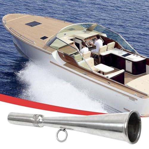 Bocina de niebla para barcos, kayak y deportes acuáticos con silbato de sonido claro 5