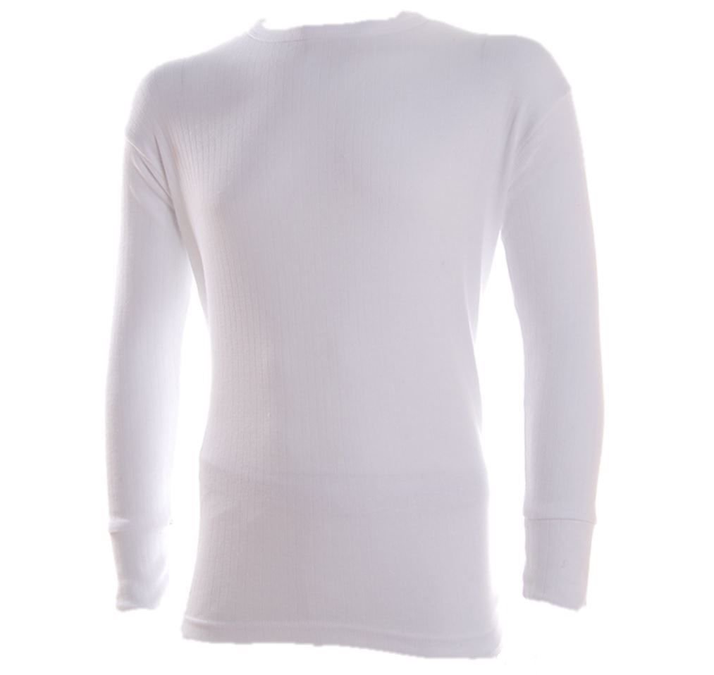 Undercover Men's White 2Pk Long Sleeve Thermal Vest Xl