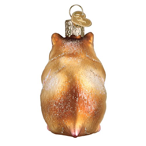 Old World Christmas Animal Collection Glasornamente für Weihnachtsbaum, Hamster – Ansicht 4
