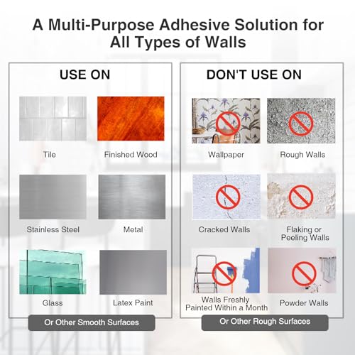 Image of Small Picture Hanging Strips Heavy Duty, Damage Free Hanging Strips, Hang Pictures On Wall Without Nails, Removable Sticky Picture Hangers for Walls Small-18 Pairs(36 Strips), White