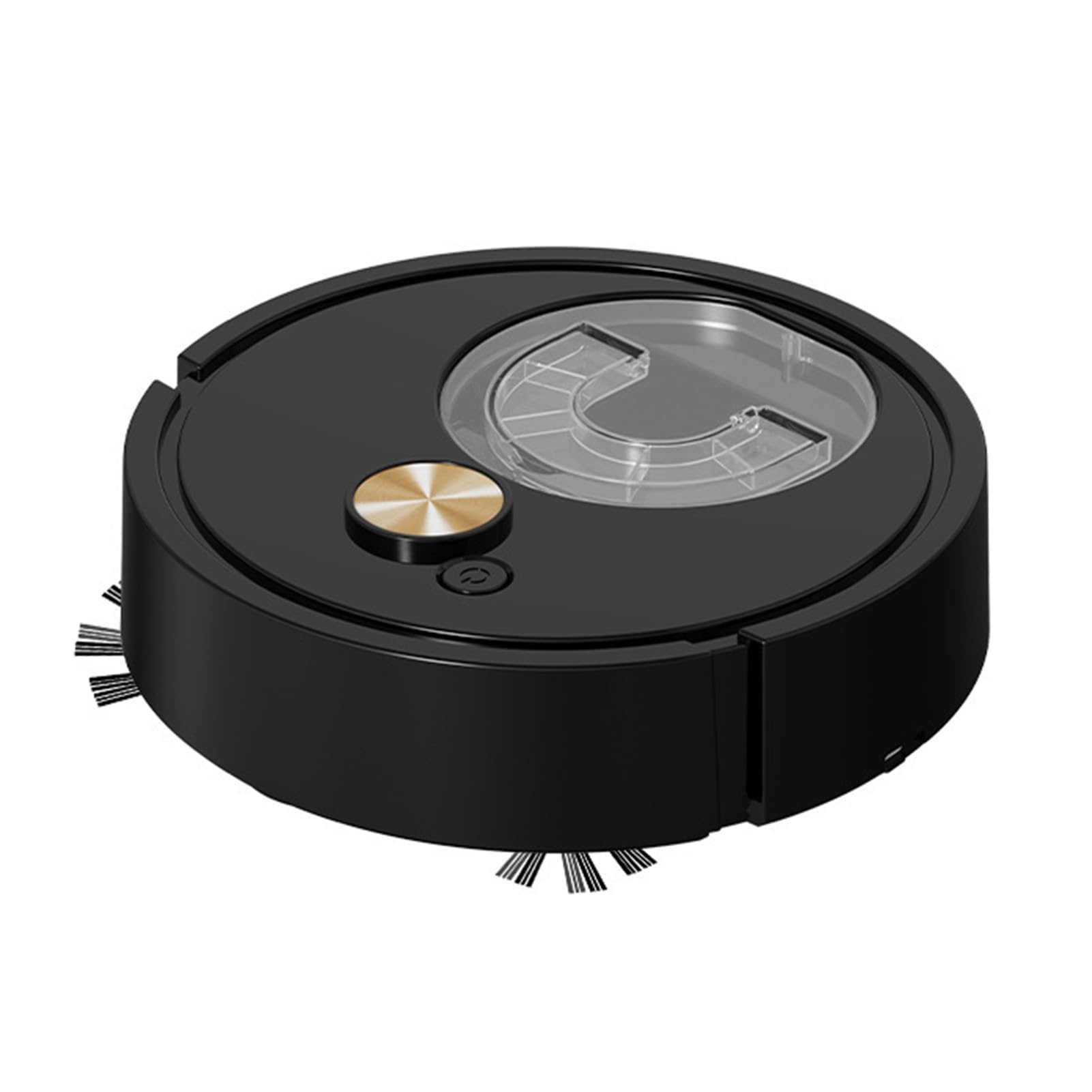 ZhzeYun 3 in 1 Robot Vacuum Cleaner, Intelligent Sweeping Suction Mopping, Automatic Obstacle Avoidance, Slim Design for Hardwood Tile Carpet Whole House Cleaning Black