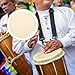 TOYANDONA 2pcs Goat Skin Drum Head Replacement for African Conga and Djembe Drums Easy Installation Authentic Sound Quality Accessory