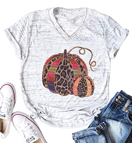 Its Fall Yall Graphic Shirt Women Thanksgiving Pumpkin Splicing Sleeve Fall Shirt Tops (Beige, X-Large)