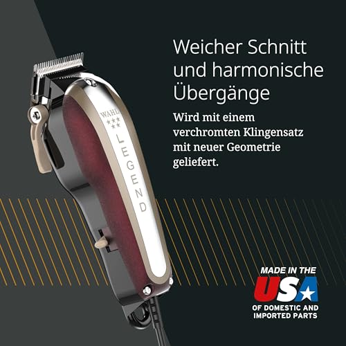Wahl Legend Haarschneidemaschine - Professionelle Netzschermaschine - Long Range Fading Clipper