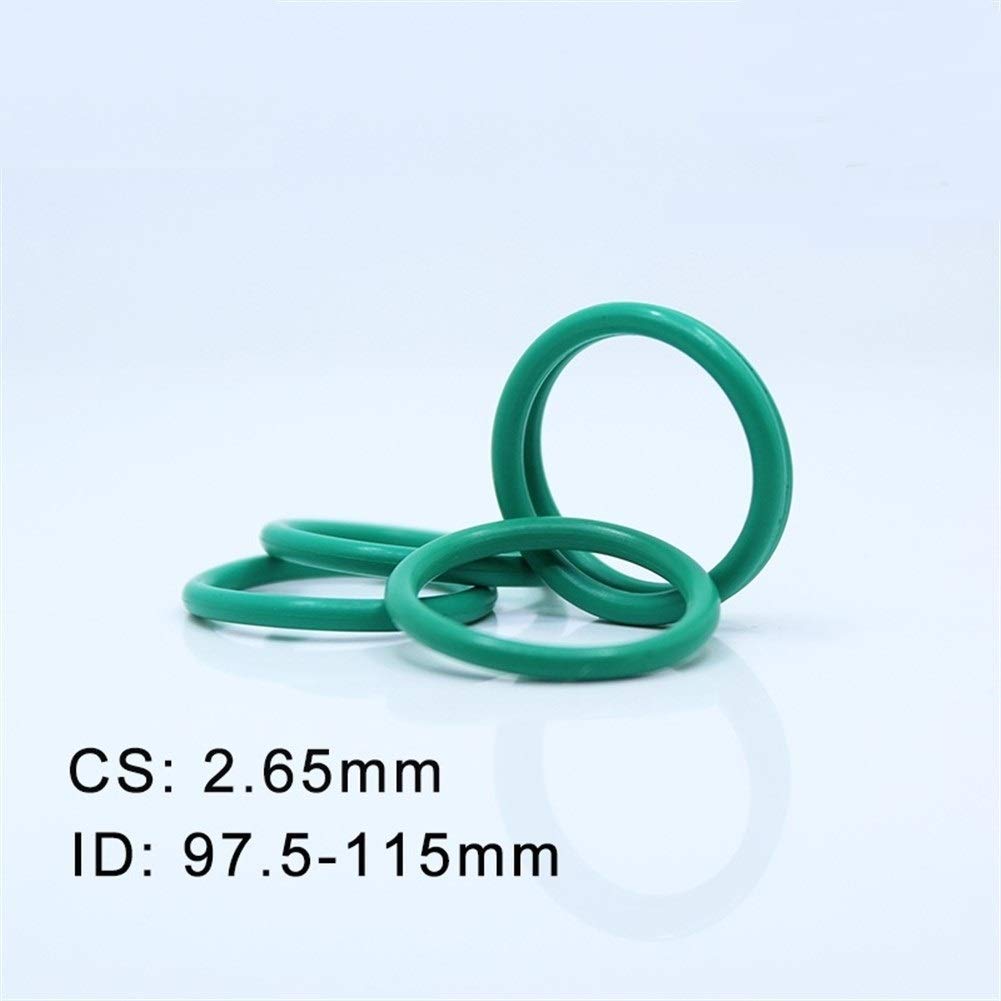 Juntas tóricas CS2.65mm FKM Caucho O Anillo 10pcs ID 97,5/100/103/106/109/112 / 115x2.65mm ORing flúor Gasket del Sello de Aceite Verde ORing JIYAMI´EN EL (Size : ID112x2.65mm)
