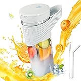Portable blender for shakes and smoothies,Personal blender, 18000r/m, 16 oz Traveling Fruit Veggie Juicer Cup With 7 Blades, Portable Blender USB...