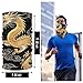 SEBNATAL Windproof Dark Fire Chinese Golden Dragon Japanese Totem Black Face Mask for Ski Motorcycle Accessories, Winter Neck Gaiter Warmer, Fashion Scarf for Men Women