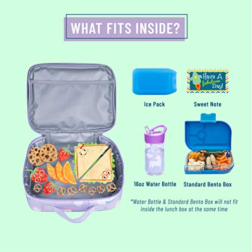 Wildkin 12 Inch Backpack Bundle With Insulated Lunch Box Bag (Unicorn) #TOP6