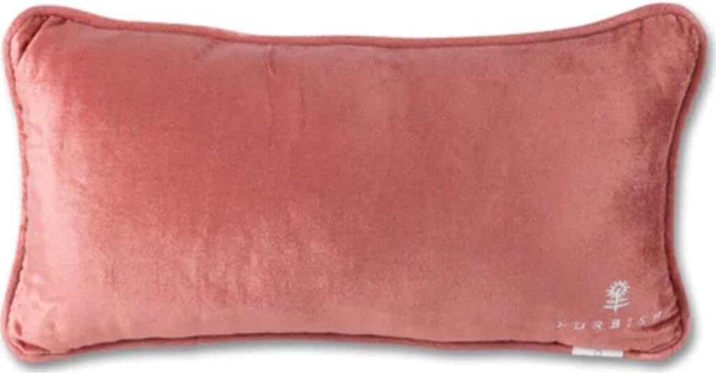 FURBISH Needlepoint Decorative Throw Pillow - Too Much - 8" x 14" - Small Embroidered Accent Pillow for Bed, Chair, Couch, Sofa - Eclectic Home Decor - Image 6