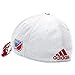 MLS M721Z FC Dallas Men's Structured Flex Jersey Hook Hat, Large/X-Large, White/Red