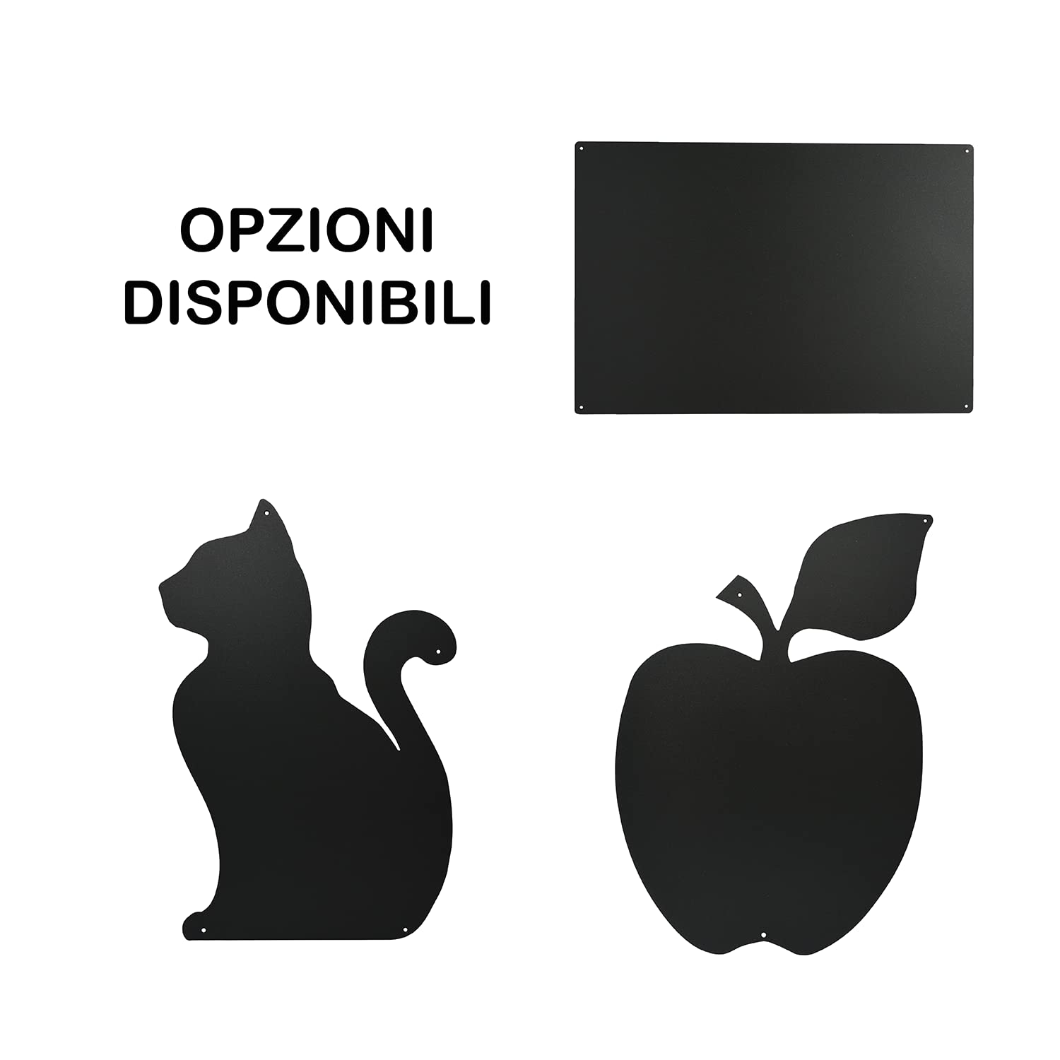 PRM Stale - tabliczki magnetyczne Antracyt Design - Magnetyczna tablica magnesowana duża do zawieszenia na ścianie - do stali do pisania z kredą - prostokąt w kształcie 56x38x0,10