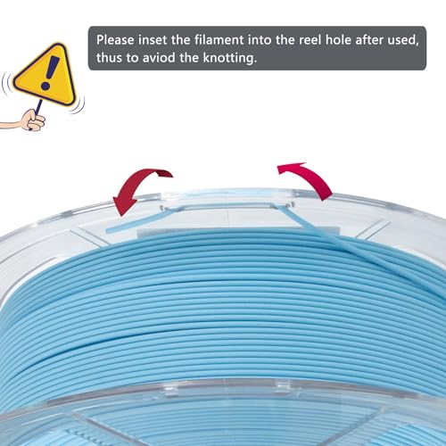 Image of iSANMATE High Speed Matte PLA+ 3D Printer Filament, Matte Light Blue PLA+ Filament 1.75mm Designed for High Speed 30-600mm /s, Fast Printing Speed PLA, Dimensional Accuracy ±0.02mm, 1kg Spool (2.2lbs)