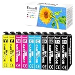 Yowell XP3200 XP2200 Cartouche Compatibles avec Epson Expression Home XP-2200 XP-2205 XP-3200 XP-3205 XP-4200 XP-4205, Workforce WF-2910 WF-2935 WF-2950, 4X Noir, 2X Cyan, 2X Magenta, 2X Jaune