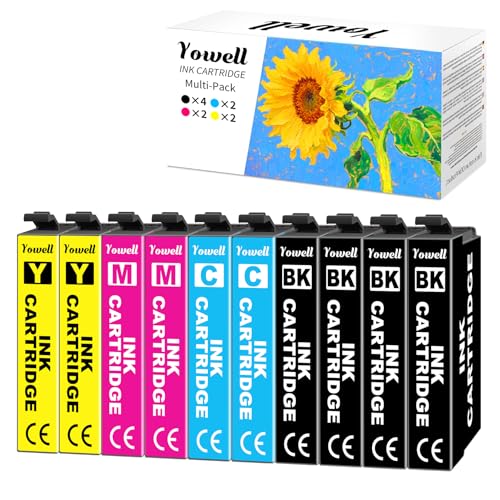 Yowell XP3200 XP2200 Cartouche Compatibles avec Epson Expression Home XP-2200 XP-2205 XP-3200 XP-3205 XP-4200 XP-4205, Workforce WF-2910 WF-2935 WF-2950, 4X...
