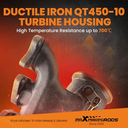 maXpeedingrods 667-203 Turbo Turbocharger for Chevrolet Chevy Cruze 2011-2016 Sonic 2012-2020 Trax 2013-2021, for Buick Encore 2013-2021, 1.4L Engine, 55565353, Basic VL Series - Image 3