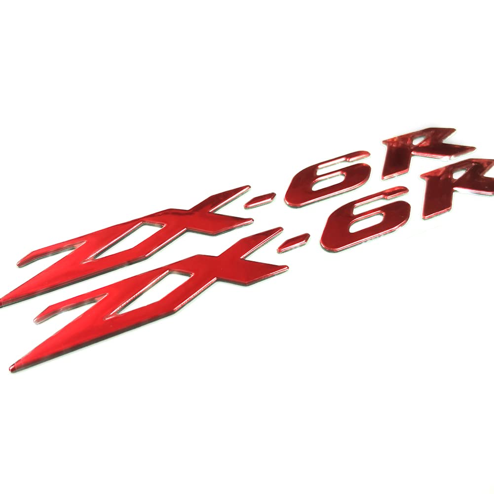 Red 3D Logo Emblem Sticker Decal Polish Gloss Raise Up Compatible