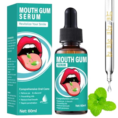 Gum Restore Drops, Gum Repair for Receding Gums, Stain Removal, Regrowth Treatment, Dry Mouth and Bad Breath Relief for Adults, Instant Fresh Breath, Oral Care Solution (Option 2)