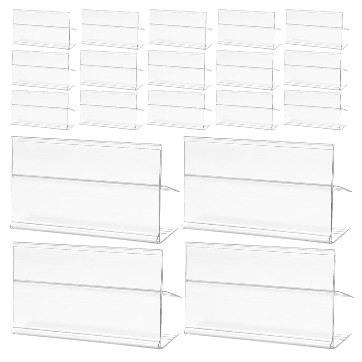 100pezzi Porta Etichette in Pvc Clip Per Scaffali Di Supermercati Gestione Tariffe Per Negozi Al Dettaglio